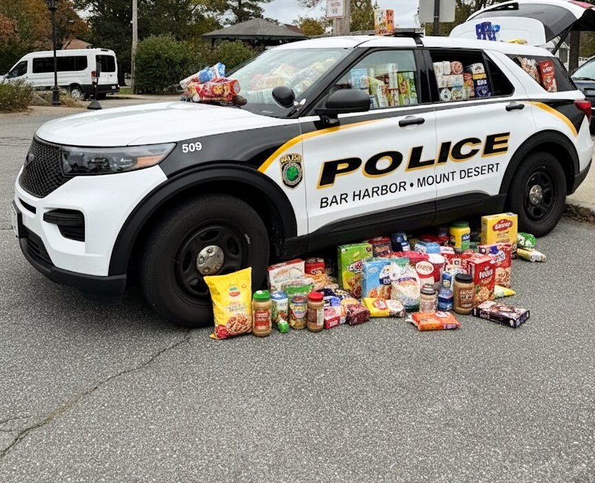 Fill A Cruiser Food Drive - Bar Harbor Mount Desert Police Department