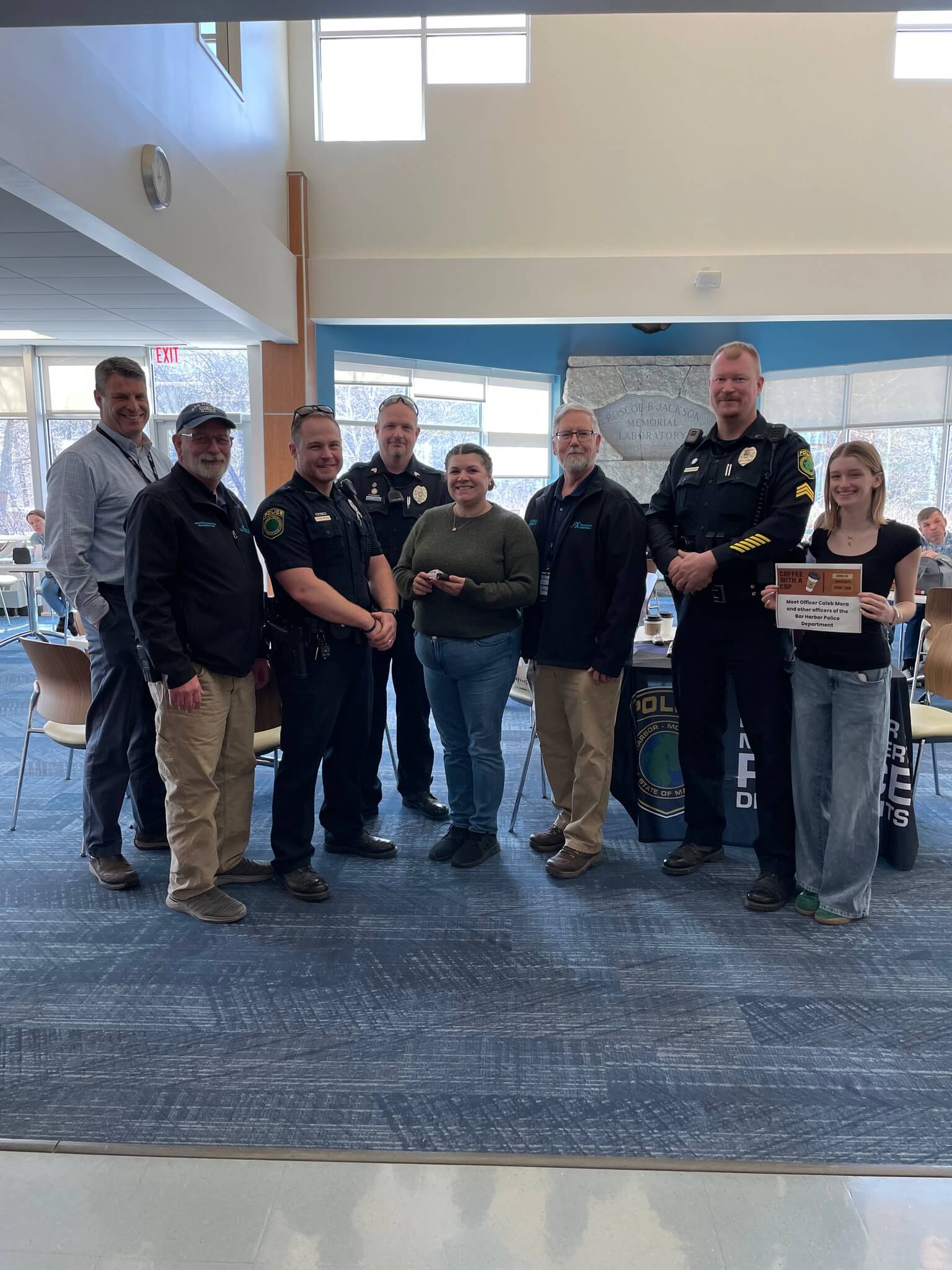 Coffee with a Cop at Jackson Laboratory