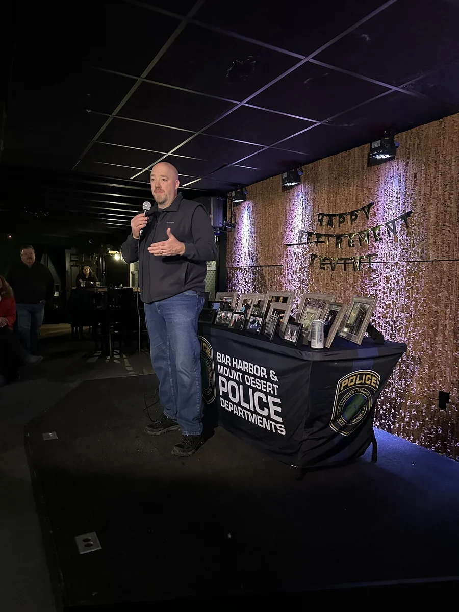 Lieutenant Kevin Edgecomb at his retirement